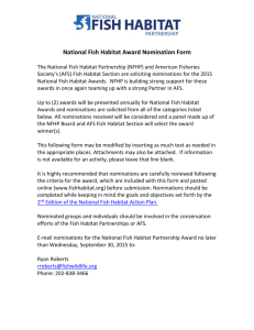 () nomination form - National Fish Habitat Partnership