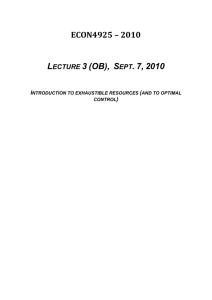 Lecture notes 3