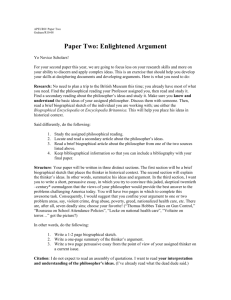 Paper Two: Enlightened Argument