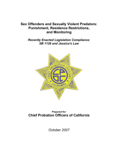 Sex Offender White Paper - Chief Probation Officers of California