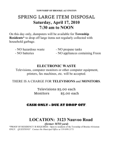 SPRING CLEAN UP DAYS - Municipality of Brooke