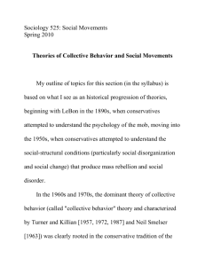 Theories of collective behavior and social movements