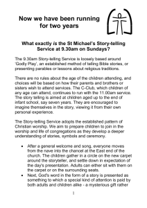 The St Michael`s Story-telling Service at 9