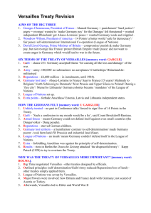 Versailles Treaty Revision