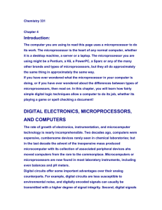 Digital electronics microprocessors and computers