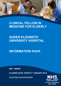 clinical fellows st1 level in medicine for the elderly, ref 40694d