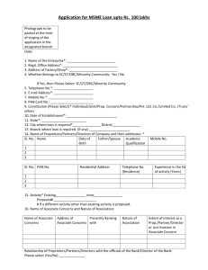 Application for MSME Loan upto Rs
