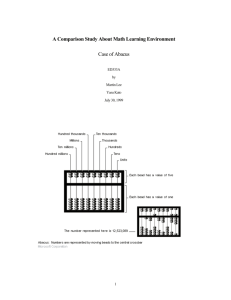 Design Proposal of learning environment from the cognitive