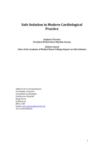 Safe Sedation in Modern Cardiological Practice
