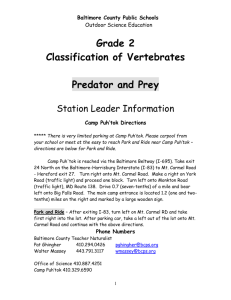 Predator and Prey - Baltimore County Public Schools