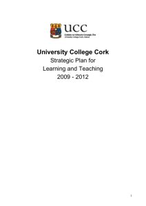 Strategic Plan for Teaching and Learning 2009 - 2012