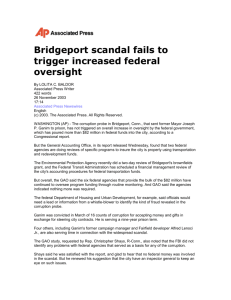 Bridgeport Scandal