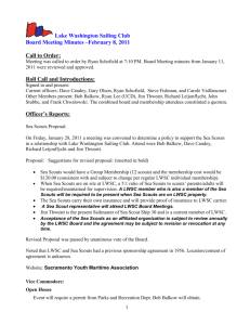 Board Meeting Minutes 3/11 - Lake Washington Sailing Club