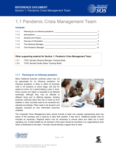 Pandemic Crisis Management Team