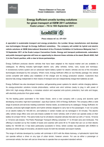 Energy Sufficient Press release English version