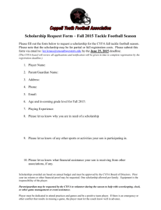 CYFA Darrion Lewis Memorial Football Scholarship