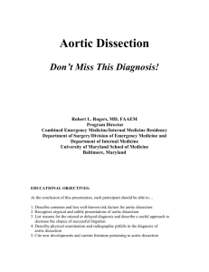 Aortic Disasters - AorticDissection.com