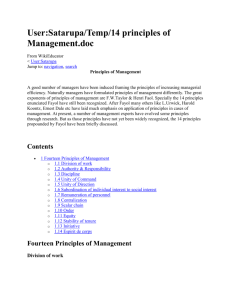 User:Satarupa/Temp/14 principles of Management