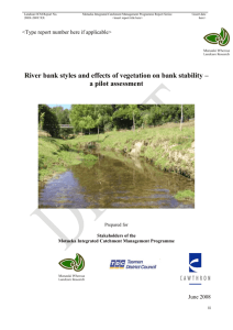 Cawthron Report No - Integrated Catchment Management for the