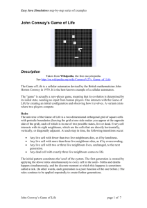 John Conway`s Game Of Life