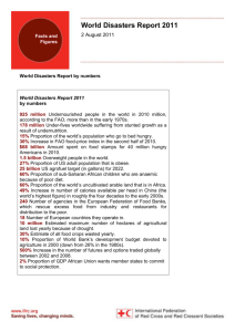 World Disasters Report 2011 Facts and Figures