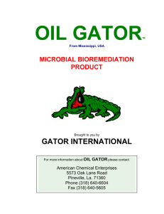 Oil Gator Presentation