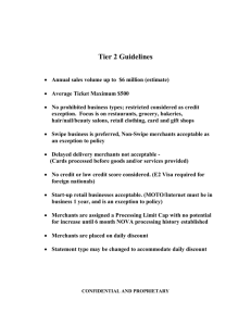 Tier 2 Guidelines - Strategic Merchant Solutions