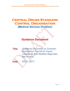 Form-10 ncd - Central Drugs Standard Control Organization