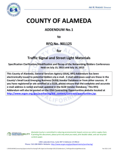 901125 Add1 Traffic Signal and Street Light