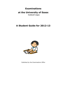 Examinations Guide (Southend Campus)