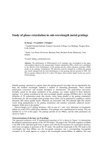 Study of Phase Retardation in Subwavelength Metal