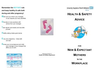 New & Expectant Mothers Leaflet