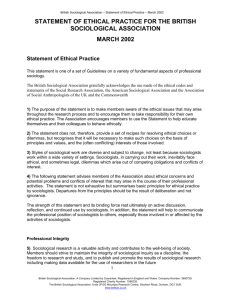 Statement of Ethical Practice