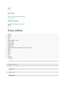 Cory Johns, SourceForge Engineer / eXtensible Modular Hypervisor