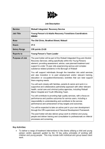 Job Specification for NM484 - Young Peoples Transitions