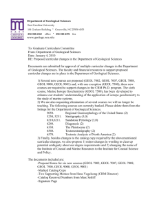 Memorandum of Request - East Carolina University