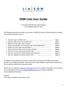 EMR-Link User Guide