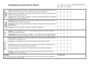 Individualized Learning Plan for Physics