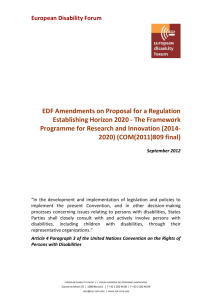 2. Amendments on Proposal for a Regulation