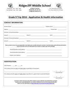 Application form - Ridgecliff Middle School