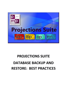 the Database Backup and Restore document