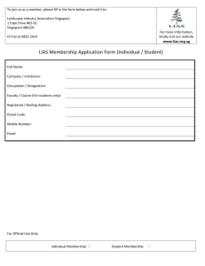 Individual & Student Membership Application Form