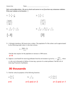 HW 4-5 Solving Rational Equations