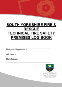 Log Book Review - South Yorkshire Fire and Rescue