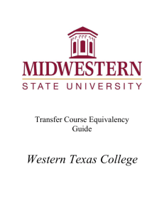 Western Texas College - Midwestern State University