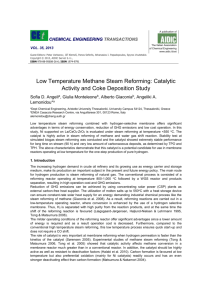Low Temperature Methane Steam Reforming: Catalytic Activity and