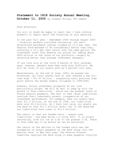 Statement to 1818 Society Annual Meeting, October 11, 2005 by