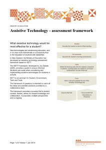 The SETT framework and assistive technology