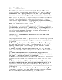 Climographs Worksheet