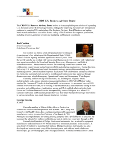 CRDFBusinessAdvisory.. - US Civilian Research & Development